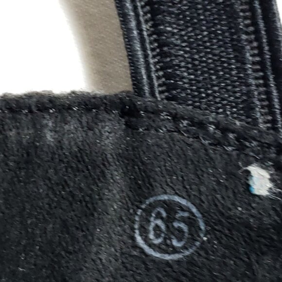 Skechers Womens Size 6.5 Black Wedge Open Toe Sandals With Memory Foam Comfort - Picture 2 of 9